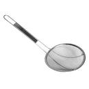 Thunder 6-1/2" Diameter, 9-1/2" Handle Length, Round Medium Mesh Skimmer, Stainless Steel, Easy to Clean, Each