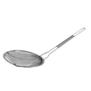 Thunder 8-3/4" Diameter, 10-7/8" Handle Length, Round Fine Mesh Skimmer, Stainless Steel, Easy to Clean, Each