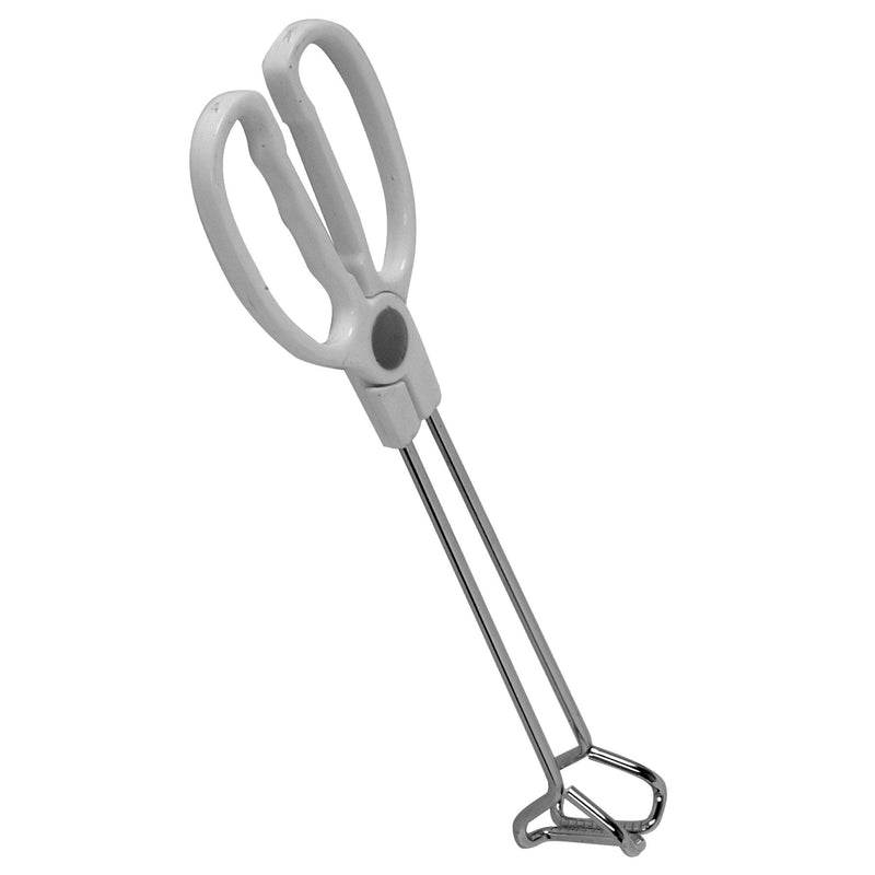 Thunder 10" x 3-1/2" x 1-1/2", Scissor Tong, Iron Plated, Each