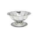 Thunder 5 oz, 4-1/2" Diameter x 1-5/8" Height, Sherbet Dish, Footed, Stainless Steel, Mirror Finished, Each