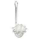 Thunder 8-1/8" x 7-1/4" x 18-3/8", Taco Salad Bowl Basket, Round Shape Base, Nickel Plated, Each