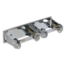 Thunder 12-1/4" x 2-3/4" x 4-3/8, Locking Toilet Tissue Dispenser, Duel Rolls, Fits 4" Diameter Toilet Paper Roll, Chrome Plated, Each