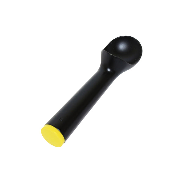 Thunder 3 oz, 7-1/8" x 2" x 1-5/8", Non-Stick Dipper, Yellow Color, Aluminum Alloys with Teflon Coating and Antifreeze Solution Filled-in, Color Coded, Each
