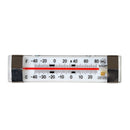 Thunder From -40¡F to 80¡F Horizontal Liquid Scale Thermometer, Stainless Steel Case, Glass Lens, Polyvinyl Chloride Screen Display, NSF, Each
