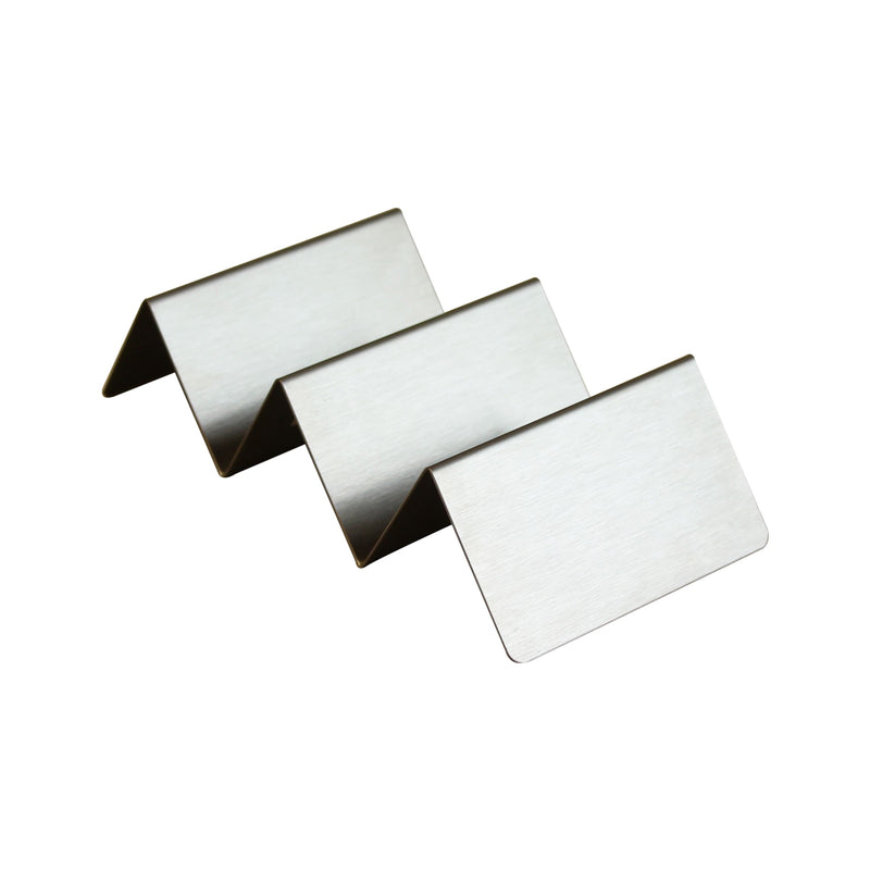 Thunder 8-3/8" x 4" x 2", 2-3 Compartment Taco Holder (Slot Size: 2-3/4" x 2" x 1-4/9"), Stainless Steel 18/0, Each