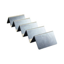 Thunder 13-7/8" x 4" x 2", 4-5 Compartment Taco Holder (Slot Size: 2-3/4" x 2" x 1-4/9"), Stainless Steel 18/0, Each