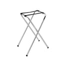 Thunder 19" x 16-1/2" x 30-1/2", Folding Chrome Plated Tray Stand, Chrome Plated Iron, Each