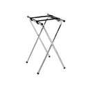 Thunder 19" x 17-1/8" x 31-1/2", Double Bar Chrome Plated Tray Stand, Chrome Plated Iron, Each