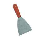 Thunder 8-1/2" x 4" x 7/8", Blade Size: 4-1/2" x 4", Scraper, Stainless Steel Blade with Wooden Handle, Each