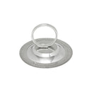 Thunder 4" Overall Height, 2-1/2" Diameter base with 1-1/2" Diameter Ring, Menu Holder, Stainless Steel, Each
