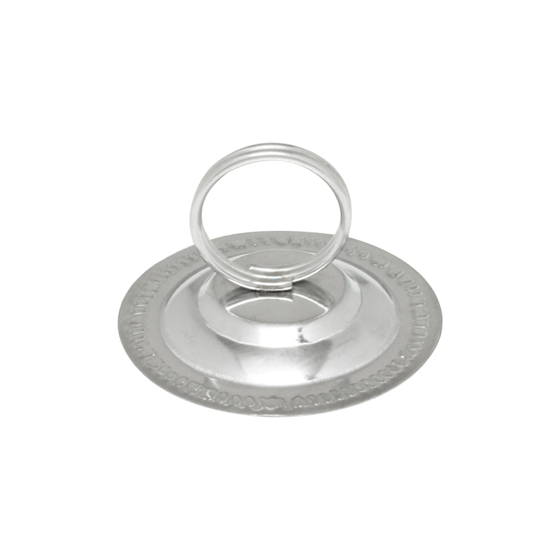 Thunder 4" Overall Height, 2-1/2" Diameter base with 1-1/2" Diameter Ring, Menu Holder, Stainless Steel, Each