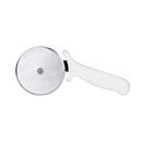 Thunder 9-1/4" x 4-1/2" x 7/8" Pizza Cutter, 4" Blade Size, Stainless Steel Blade with White Plastic Handle, Each