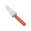 Thunder 10-1/4" x 2-1/2" x 1-1/4" Pizza Server, 2-1/2" X 5" Blade Size, Stainless Steel Blade with Wooden Handle, Each