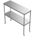 GSW 16" x 48" Stainless Steel Adjustable Double Overshelf, Each
