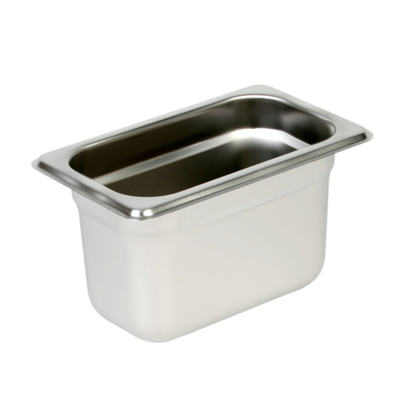 Thunder Ninth Size, 4" Deep, Anti-Jam, Heavy-Duty, Stainless Steel 18-8, 304 Material, True 22 Gauge, NSF, Each