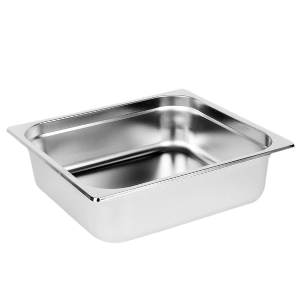 Thunder Two-Thirds Size, 4" Deep, Anti-Jam, Heavy-Duty, Stainless Steel 18-8, 304 Material, True 24 Gauge, NSF, Each
