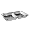 Thunder Full Size, 2-1/2" Deep, Anti-Jam, Divided Pan, Heavy-Duty, Stainless Steel 18-8, 304 Material, True 24 Gauge, NSF, Each