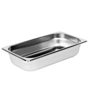 Thunder Third Size, 2-1/2" Deep, Anti-Jam, Heavy-Duty, Stainless Steel 18-8, 304 Material, True 24 Gauge, NSF, Each