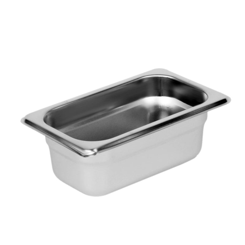 Thunder Ninth Size, 2-1/2" Deep, Anti-Jam, Heavy-Duty, Stainless Steel 18-8, 304 Material, True 25 Gauge, NSF, Each