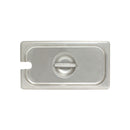 Thunder Slotted Cover for Third Size Steam Pans, Stainless Steel 18-8, 304 Material, True 24 Gauge, NSF, Each