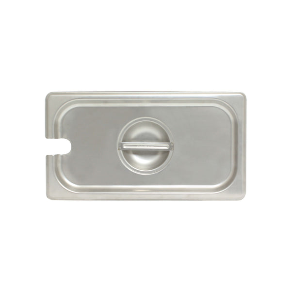 Thunder Slotted Cover for Third Size Steam Pans, Stainless Steel 18-8, 304 Material, True 24 Gauge, NSF, Each