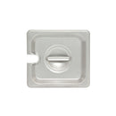 Thunder Slotted Cover for Sixth Size Steam Pans, Stainless Steel 18-8, 304 Material, True 24 Gauge, NSF, Each