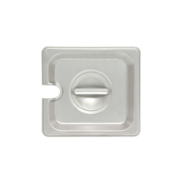 Thunder Slotted Cover for Sixth Size Steam Pans, Stainless Steel 18-8, 304 Material, True 24 Gauge, NSF, Each
