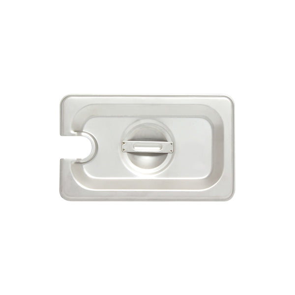 Thunder Slotted Cover for Ninth Size Steam Pans, Stainless Steel 18-8, 304 Material, True 24 Gauge, NSF, Each
