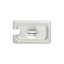 Thunder Solid Cover for Ninth Size Steam Pans, Stainless Steel 18-8, 304 Material, True 24 Gauge, NSF, Each