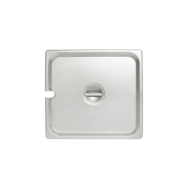 Thunder Slotted Cover for Two-Thirds Size Steam Pans, Stainless Steel 18-8, 304 Material, True 24 Gauge, NSF, Each