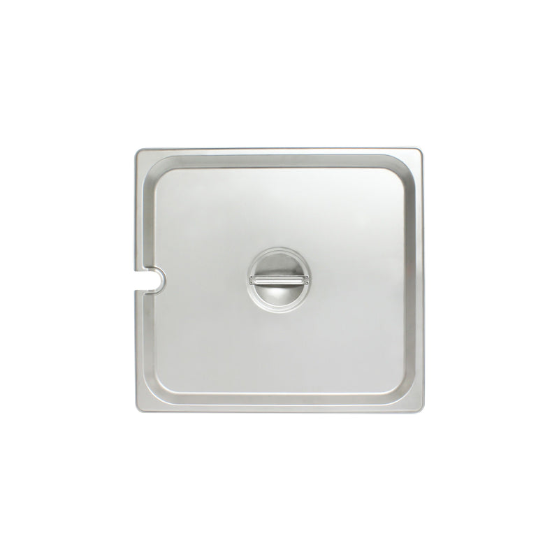 Thunder Slotted Cover for Two-Thirds Size Steam Pans, Stainless Steel 18-8, 304 Material, True 24 Gauge, NSF, Each
