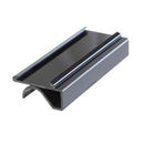 Thunder 3" X 1-2/7" X 5/8", Black Snap-Under Shelf Label, Polyvinyl Chloride, Pack of 4