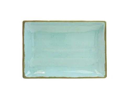 Thunder 12 Oz, 8-1/2" X 5-3/4" X 1-1/8", Wavy Rectangular Plate, Seaside, Melamine, Dozen