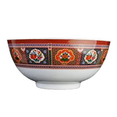 Thunder 39 Oz, 7" Diameter X 3-1/4" Height, Rice Bowl, Peacock, Melamine, Dozen