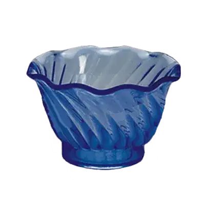 Thunder 5 Oz, 3-3/4" Diameter X 2-1/5" Height, Dessert Dish, Blue Color, Acrylonitrile Styrene, Dozen