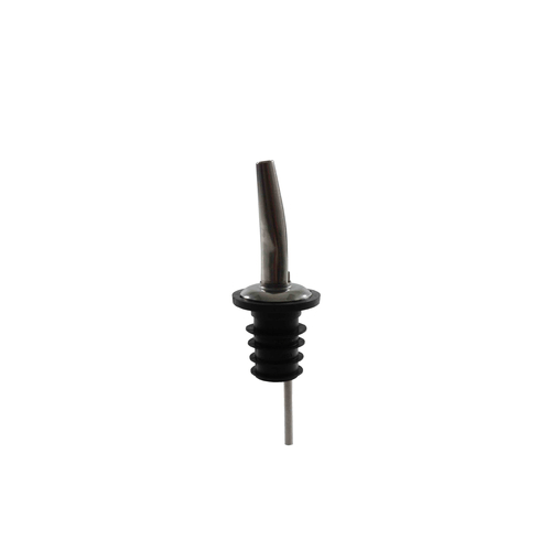 Thunder 4-1/2" X 1-1/7" X 1-1/7" Tapered Liquor Pourer, Medium Flow, Stinless Steel, Color Coded, Fits Standard 750 ML Liquor Bottle, Dozen
