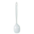 Thunder 12" X 2-1/2", Solid Spoon, White Color, Melamine, Dozen