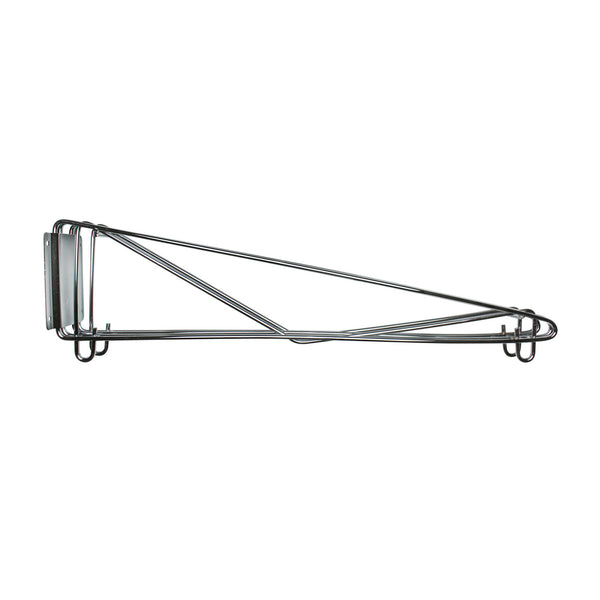 Thunder 24" x 11-1/4" x 1-4/7", Direct Wall Bracket, Double Shelf Support, Chrome Plated Wire, NSF, Each