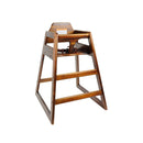 Thunder 20" x 22-5/6" x 29-1/2", Walnut Wood Finished, Children High Chair, Wood, Knock-Down Package, Each
