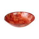 Thunder 14" Diameter x 3-1/2" Height, Woven Wood Bowl, Keyaki Wood, 3 Ply, 1.7mm Thickness, Dozen