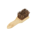 Thunder 8" x 3" x 3", Wok Brush, Palmyra Bristles Brush with Wooden Handle, Heavy-Duty, Each