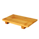 Thunder 8-1/2" x 4-3/4" x 1-1/4" Sushi Plate, Bamboo, Each