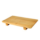 Thunder 9-1/2" x 6" x 1-1/4" Sushi Plate, Bamboo, Each