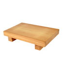 Thunder 9-1/2" x 6" x 2-1/4" Sushi Plate, Wood, Each